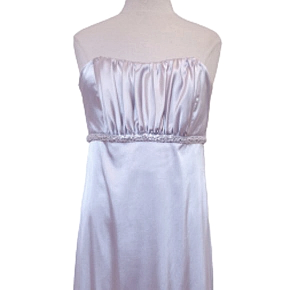 Dessy Collection "Sterling" Strapless Satin Gown NEW- Sz. 8 - Picture 2 of 8